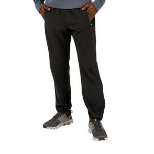 On Running Mens Track Pants Size S Black Performance Athletic Training Running